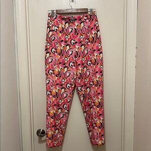 Zara Pink and Orange Swirl Pants